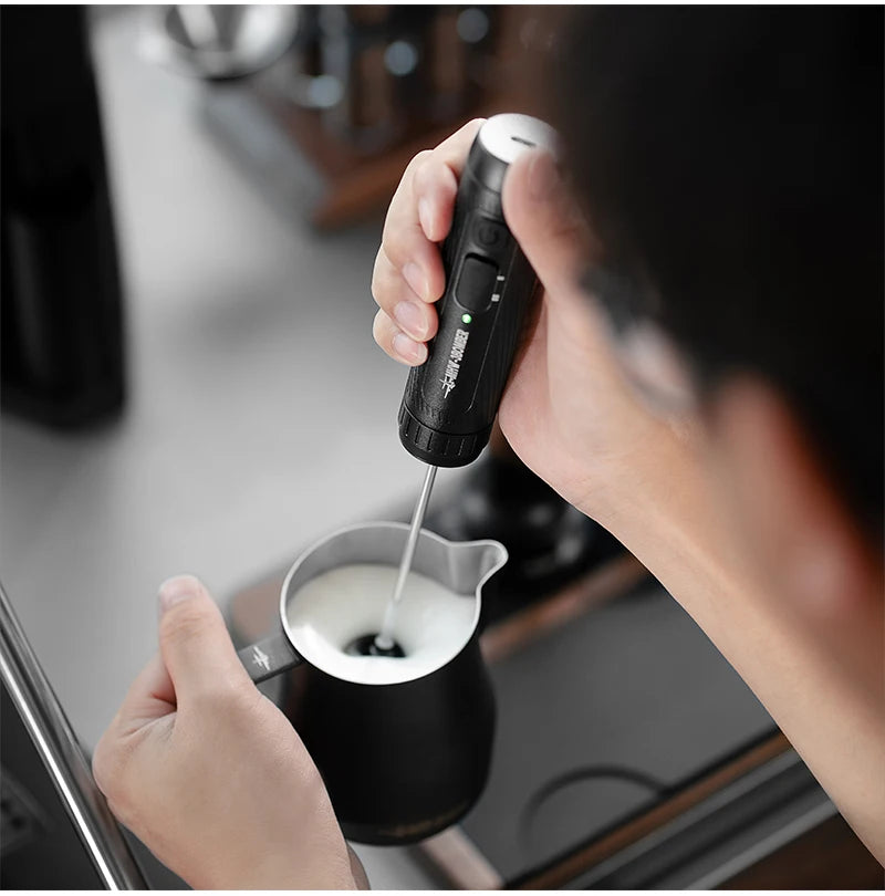 MHW-3BOMBER Electric Milk Frother Portable Handheld Milk Foamer USB Rechargeable Coffee Foam Maker Espresso Coffee Accessories