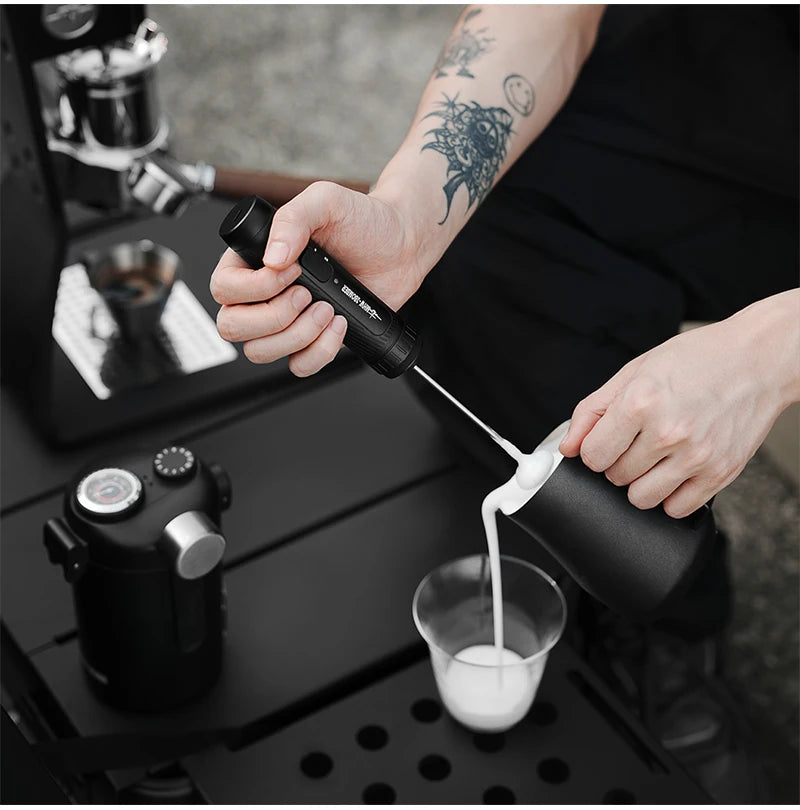 MHW-3BOMBER Electric Milk Frother Portable Handheld Milk Foamer USB Rechargeable Coffee Foam Maker Espresso Coffee Accessories